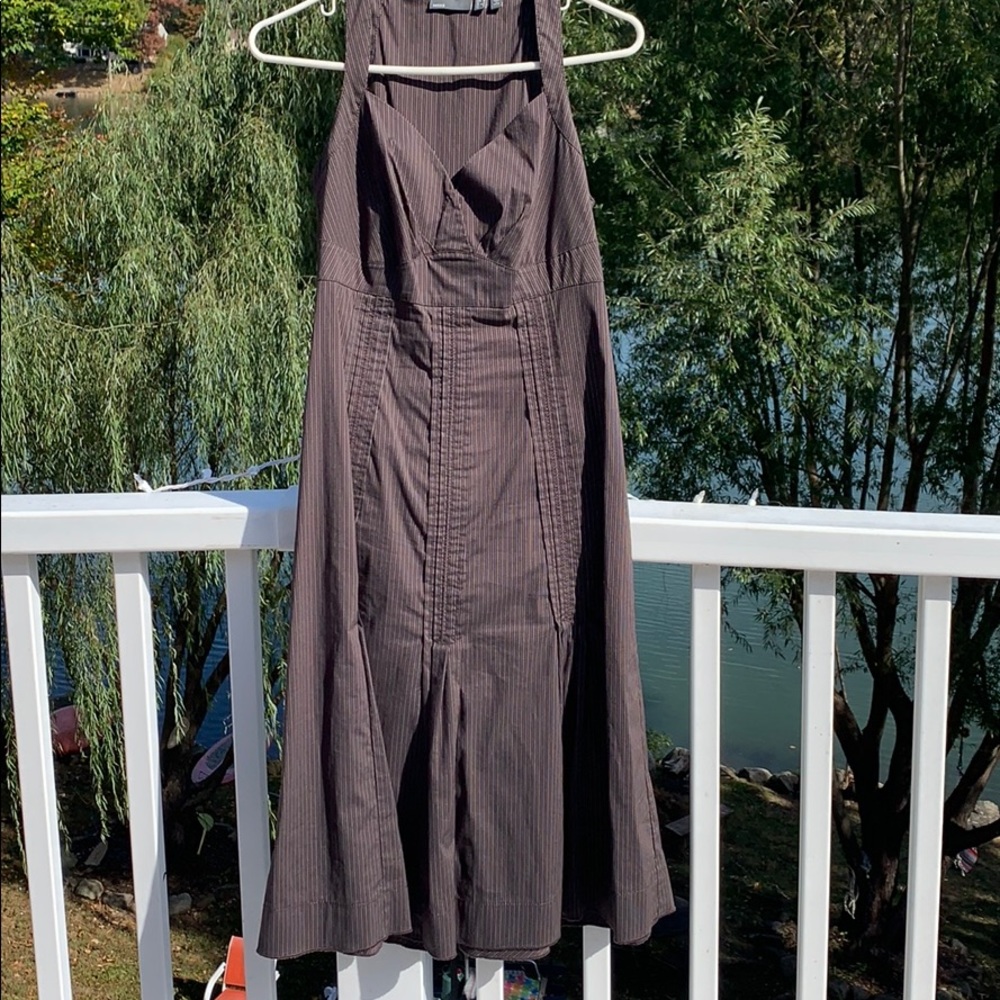 Pretty pin strip dress